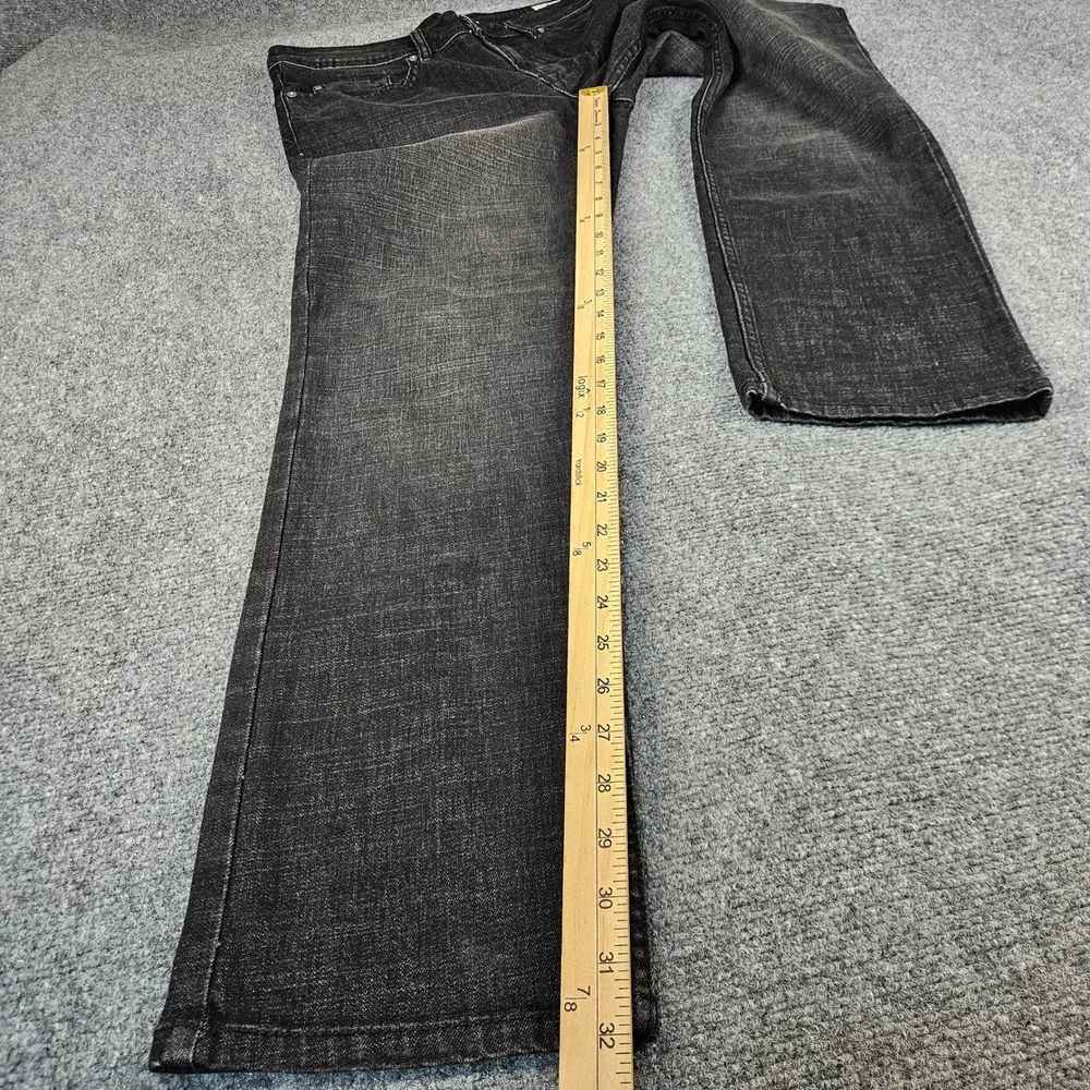 Buffalo David Bitton Jackson Straight Stretch Jeans Mens 32x32 Faded Black Denim - Picture 4 of 11